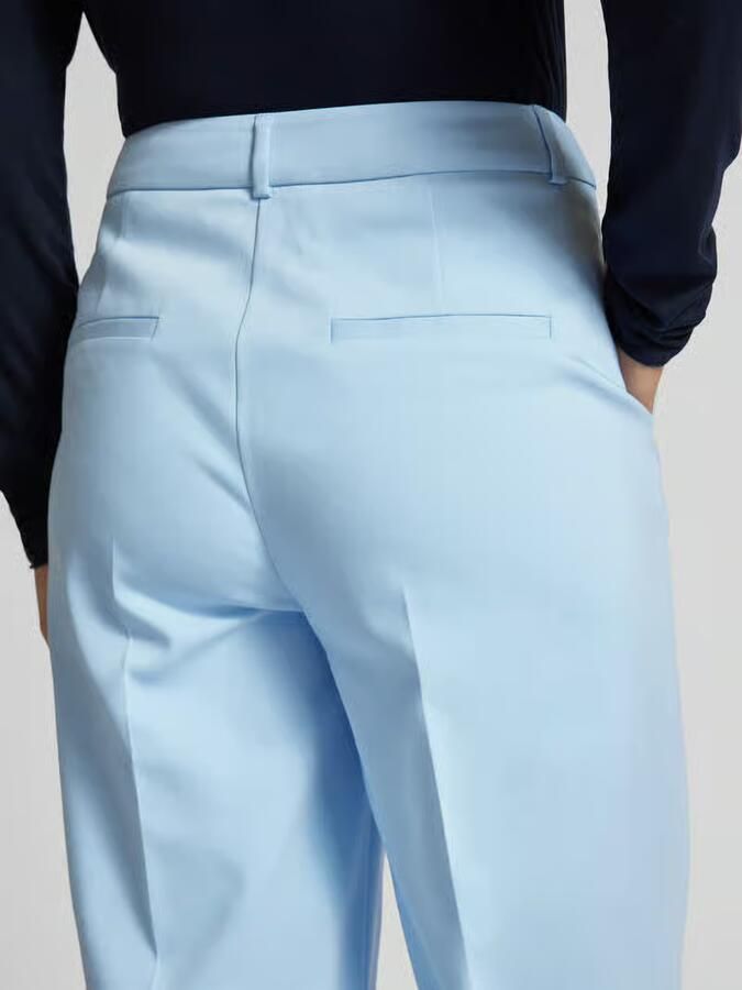 Comma straight regular waist pantalon lichtblauw - Foto 3