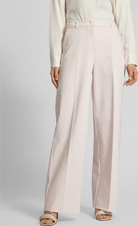 Comma Elegante Wijde Pijp Broek Pink Dames - Foto 2