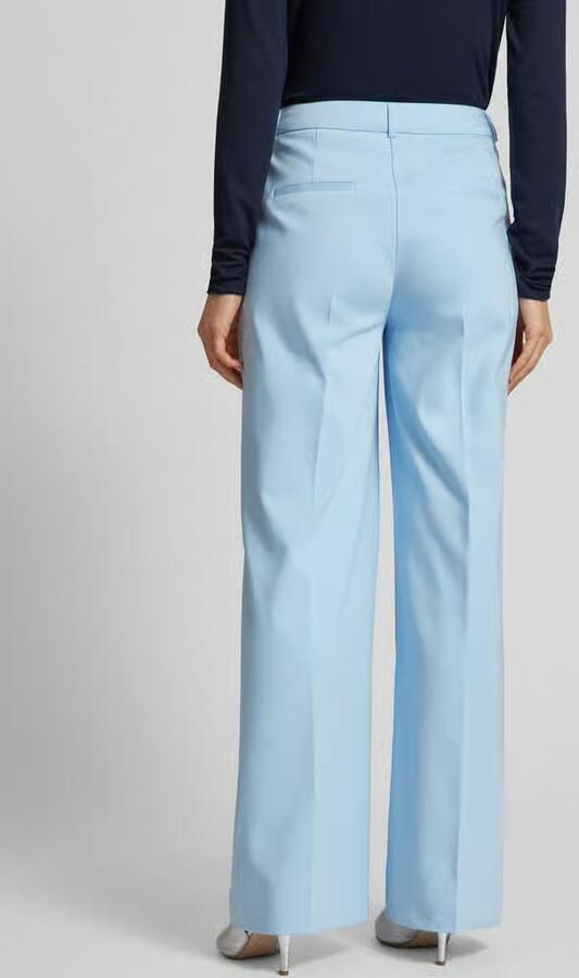 Comma straight regular waist pantalon lichtblauw - Foto 3