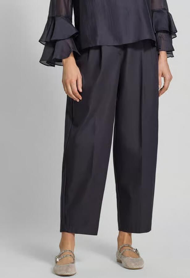 Comma Stoffen broek met biezen en steekzakken - Foto 2