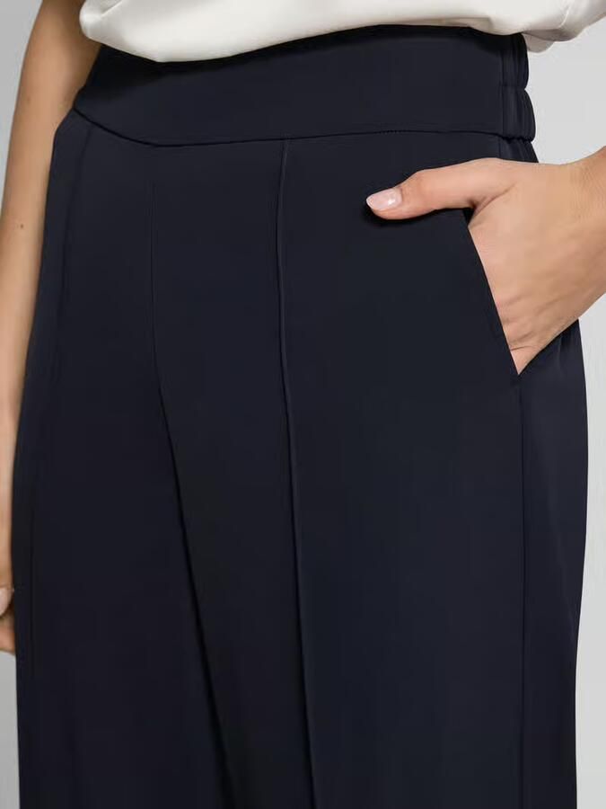 Comma Stoffen broek met elastische band - Foto 2