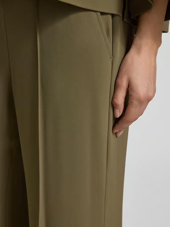 Comma Stoffen broek met elastische band