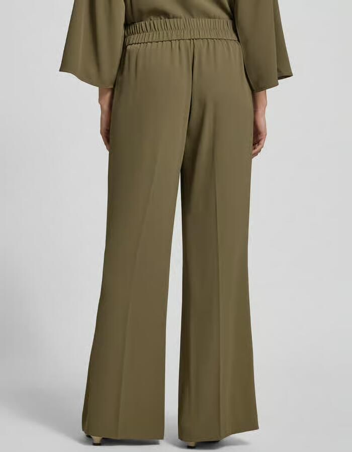 Comma Stoffen broek met elastische band - Foto 3