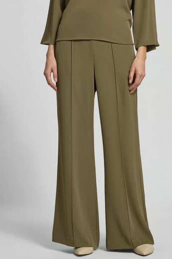 Comma Stoffen broek met elastische band - Foto 4