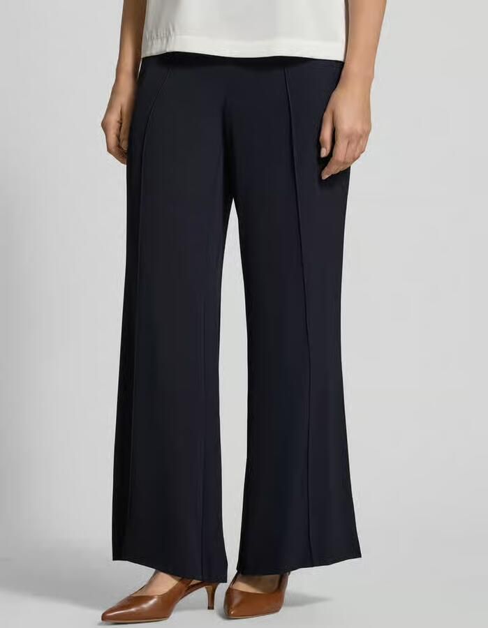 Comma Stoffen broek met elastische band - Foto 2