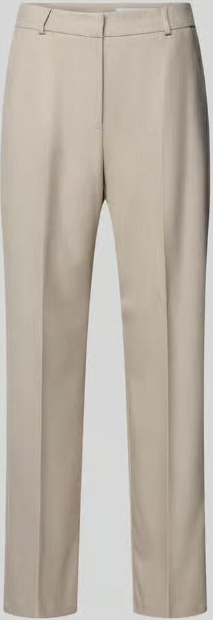 Comma Stoffen broek met persplooien en achterzakken
