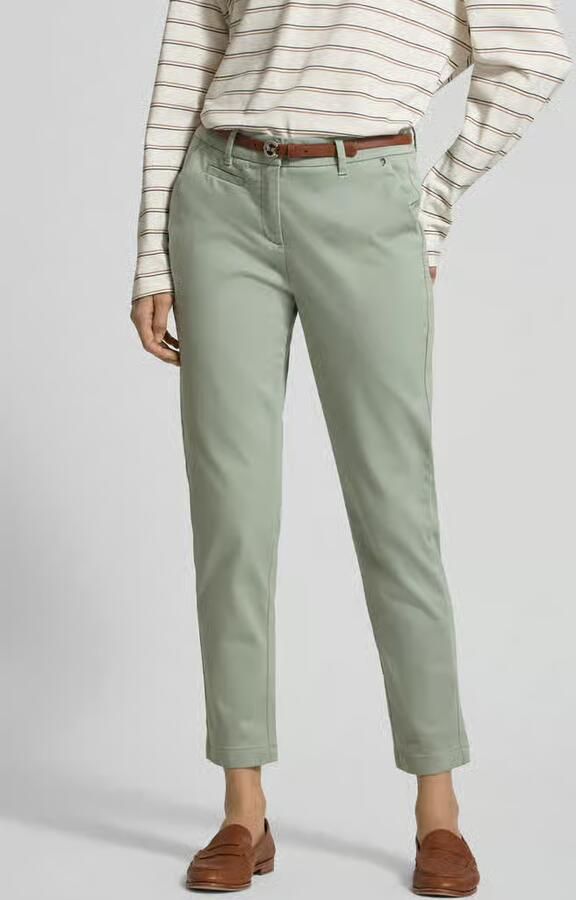 Comma slim regular waist chino turquoise - Foto 6