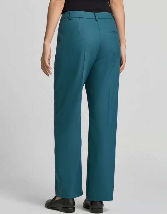Comma Stoffen broek met vouw en Franse steekzakken - Foto 2