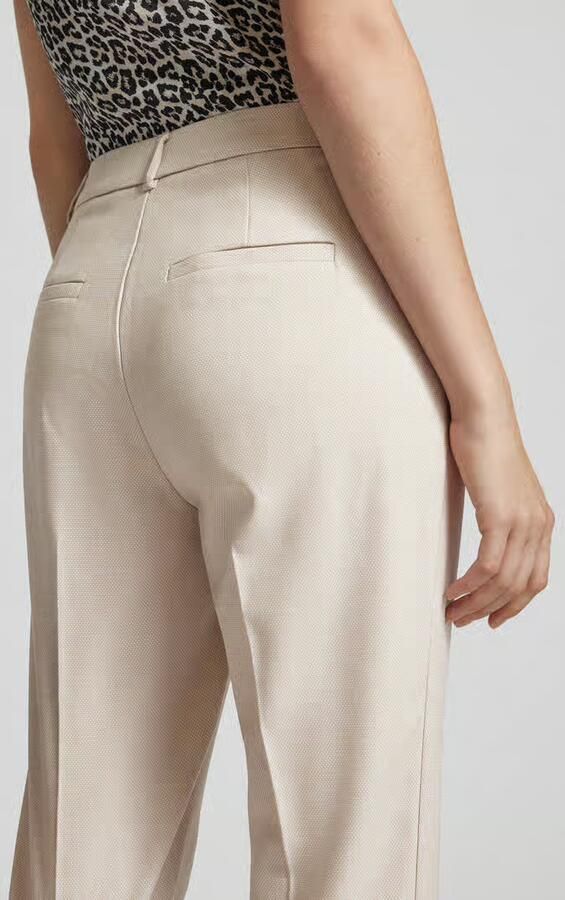 Comma Stoffen slim fit broek met structuurpatroon