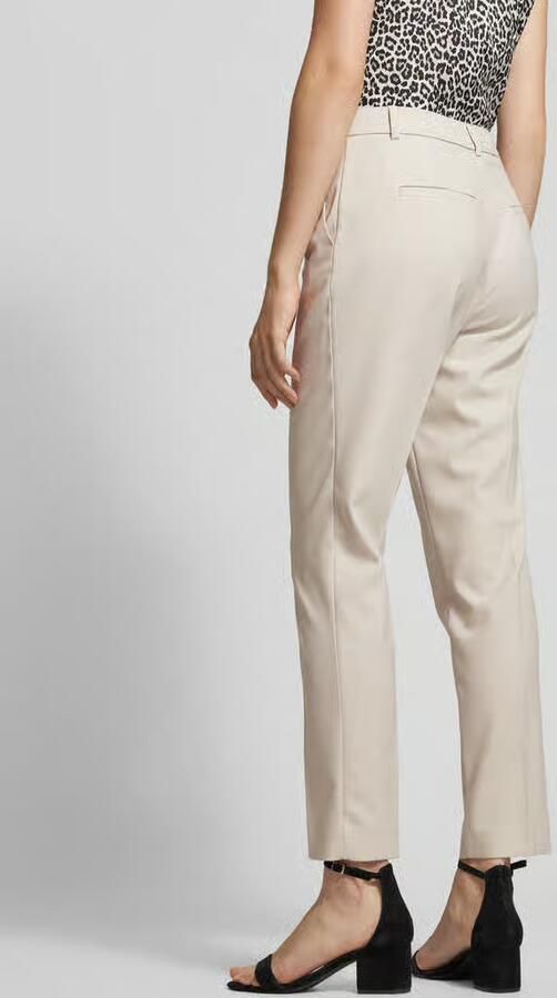 Comma Stoffen slim fit broek met structuurpatroon - Foto 3