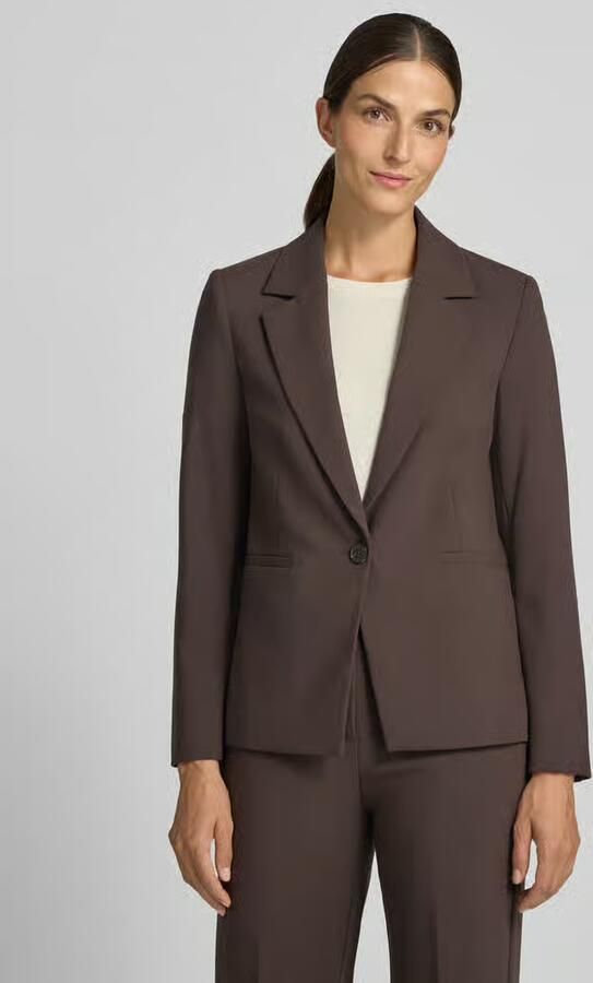 Comma straight fit blazer met viscose - Foto 3