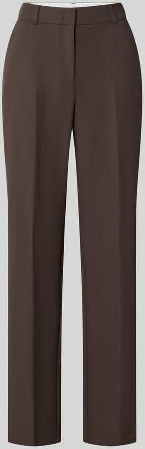 Comma straight leg pantalon donkerbruin