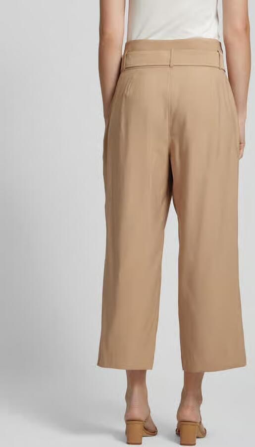 Comma Straight leg pantalon met bandplooien