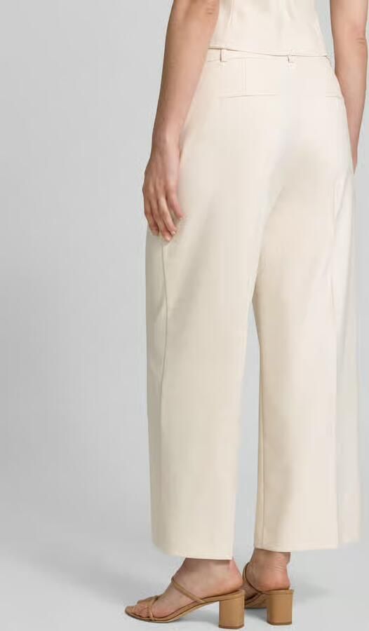 Comma Straight leg pantalon met bandplooien