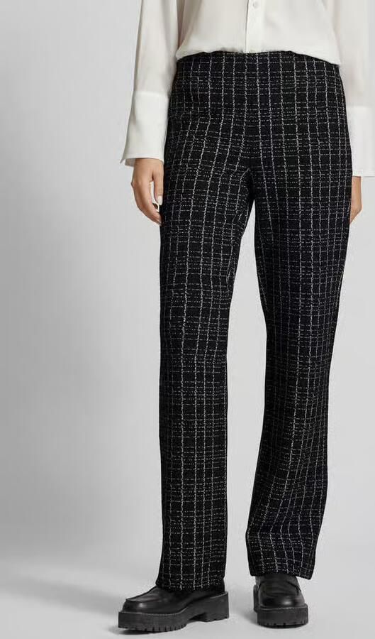 Comma Stoffen broek Zomerbroek met grafisch patroon - Foto 3
