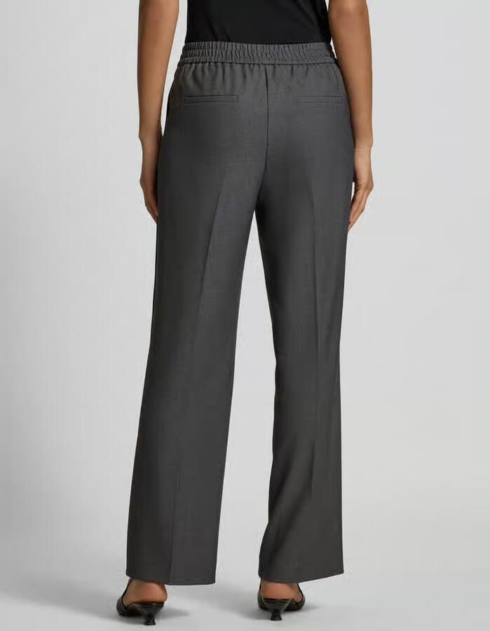 Comma straight regular waist casual broek grijs - Foto 3