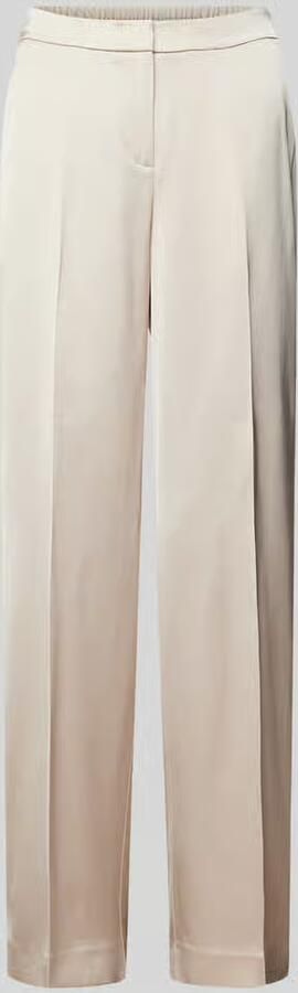 Comma Straight leg stoffen broek met elastische band - Foto 5