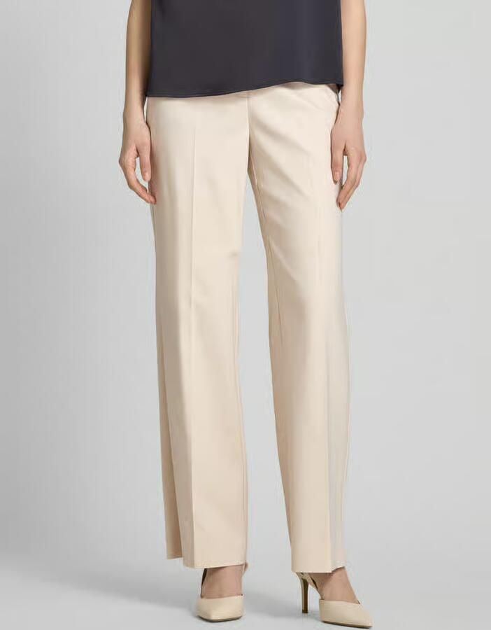 Comma Straight leg stoffen broek met persplooien - Foto 2