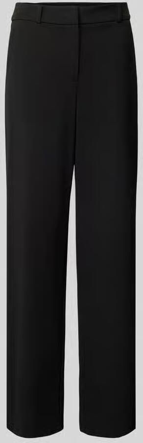 Comma Straight leg stoffen broek met riemlussen