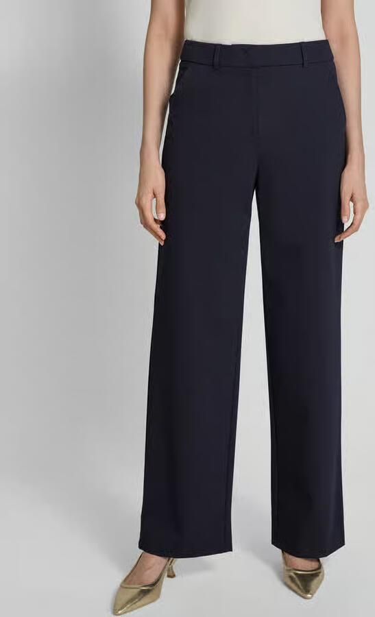 Comma Elegante Marlenebroek met zakken en ceintuurlussen Blue Dames - Foto 5
