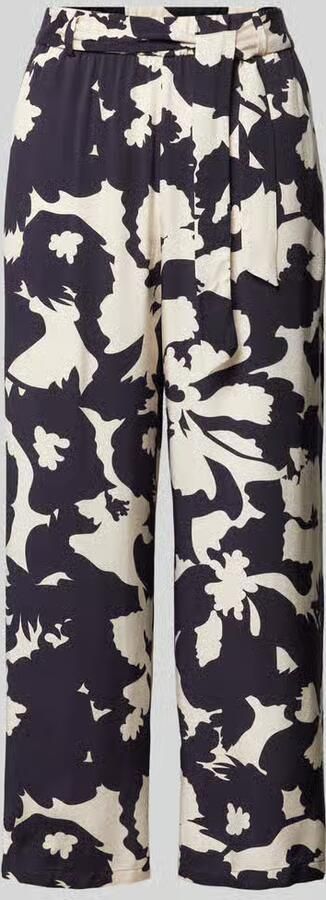Comma straight regular waist casual broek donkerblauw - Foto 9