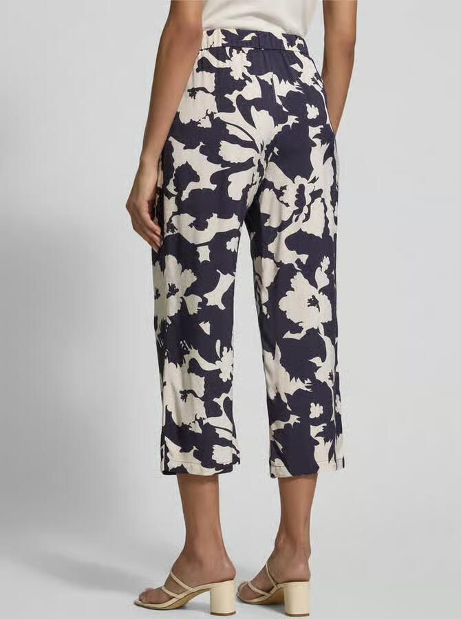 Comma straight regular waist casual broek donkerblauw - Foto 5