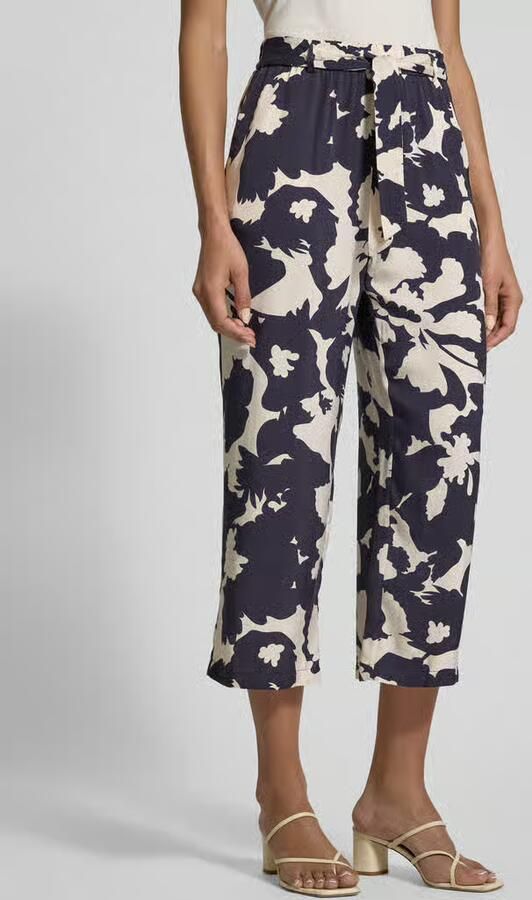 Comma straight regular waist casual broek donkerblauw - Foto 6