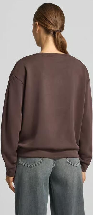 Comma Sweatshirt met motiefstitching en ronde hals - Foto 3