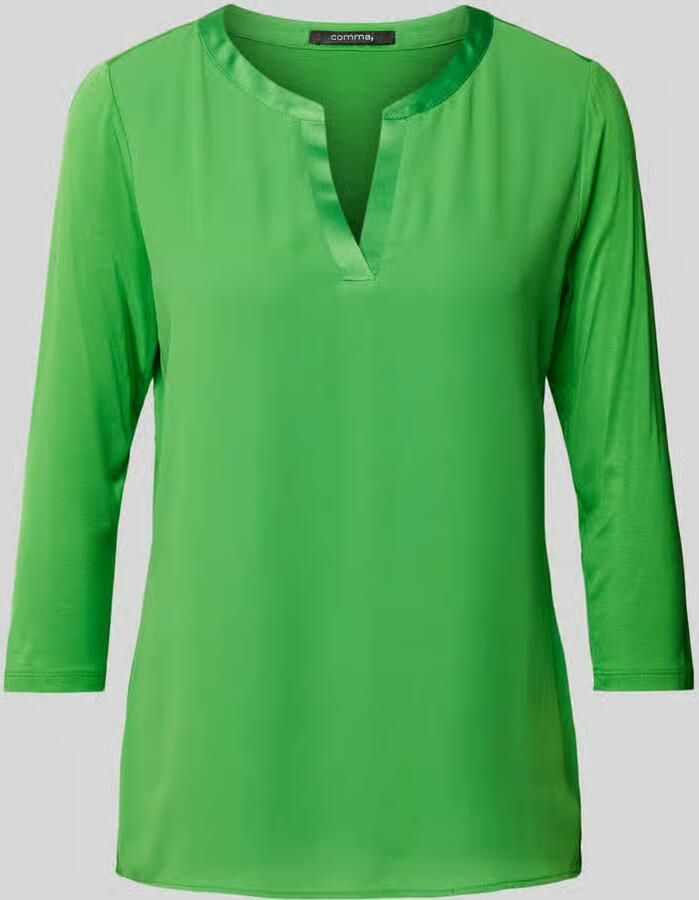 Comma T-shirt met 3 4-mouwen - Foto 2