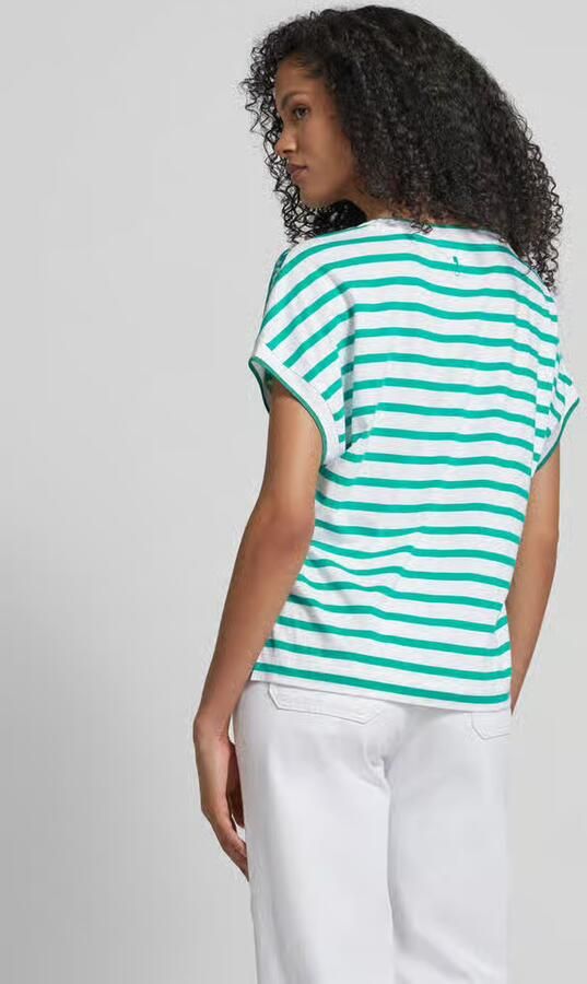 Comma Casual Identity T-shirt met all-over motief