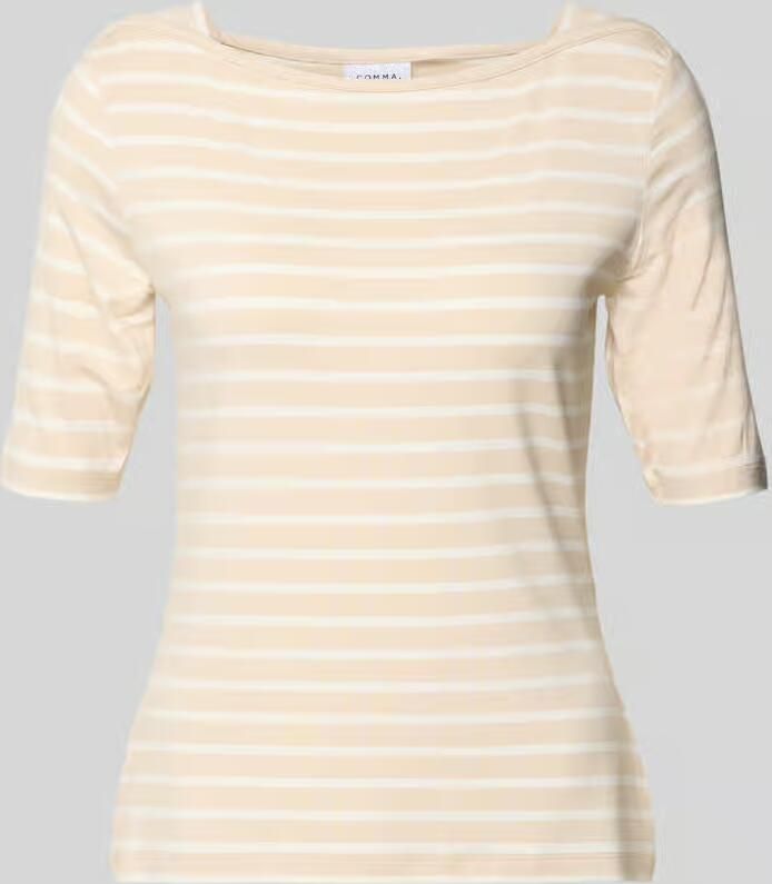 Comma T-shirt met boothals