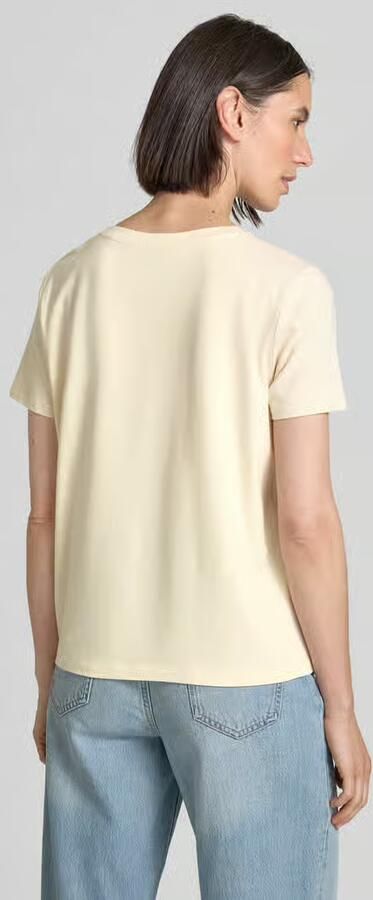 Comma T-shirt met label met strass-steentjes