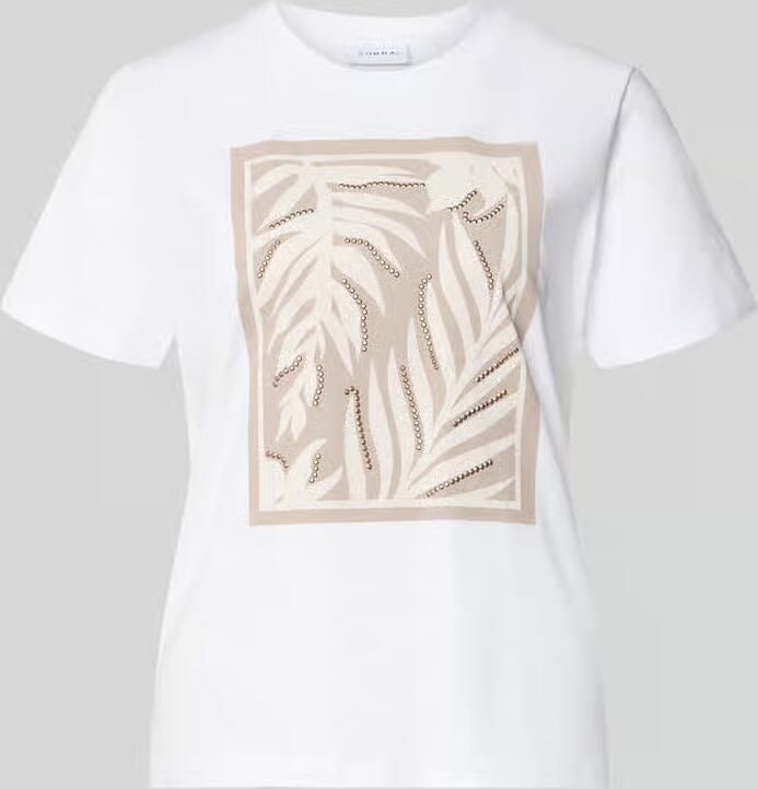 Comma T-shirt met motief en ronde hals - Foto 2