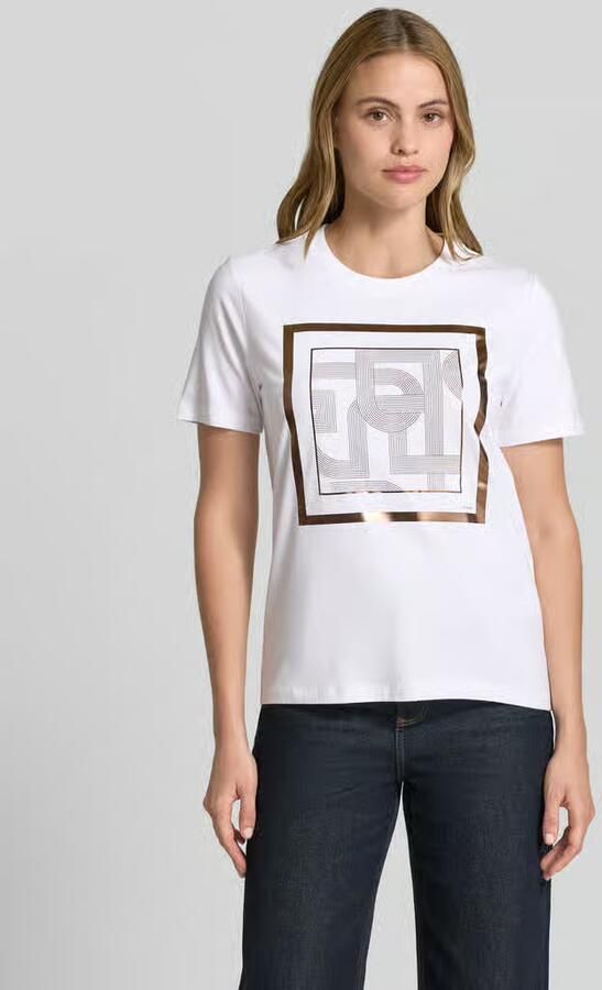 Comma T-shirt met motiefprint - Foto 4