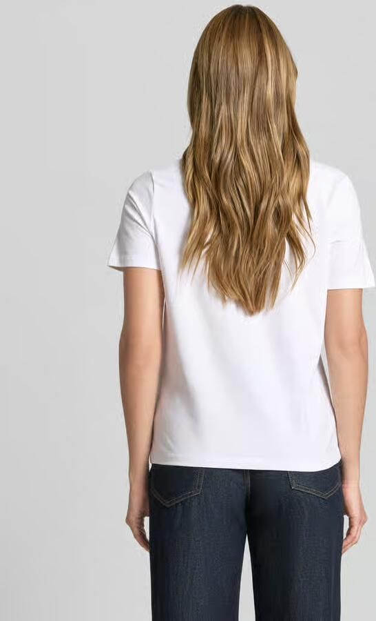 Comma T-shirt met motiefprint