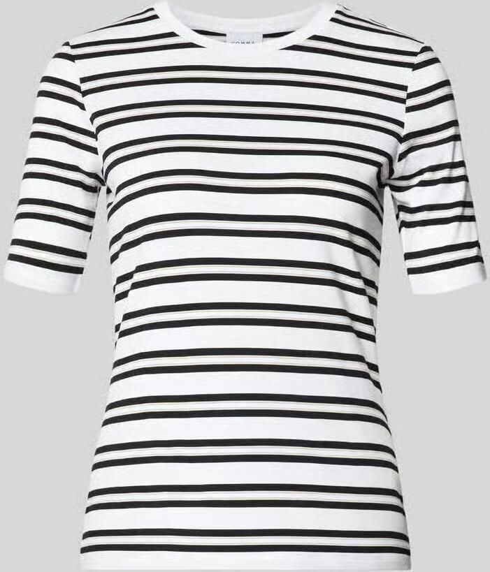 Comma T-shirt met ronde hals