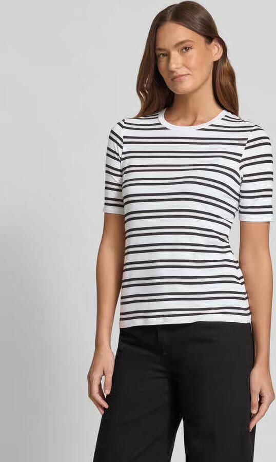 Comma T-shirt met ronde hals - Foto 4
