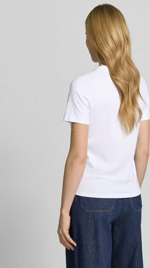 Comma T-shirt met siersteentjes en ronde hals - Foto 3
