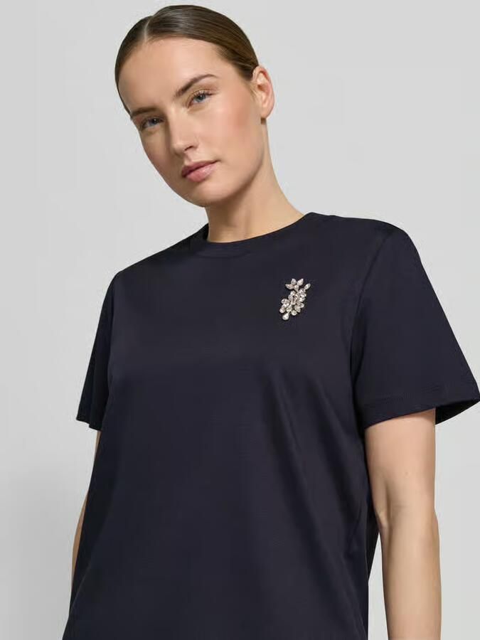 Comma T-shirt met siersteentjes - Foto 3