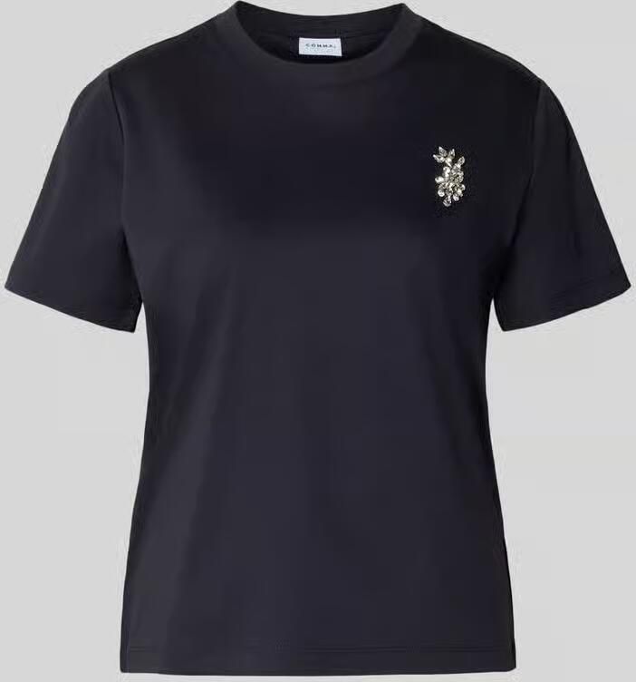 Comma T-shirt met siersteentjes