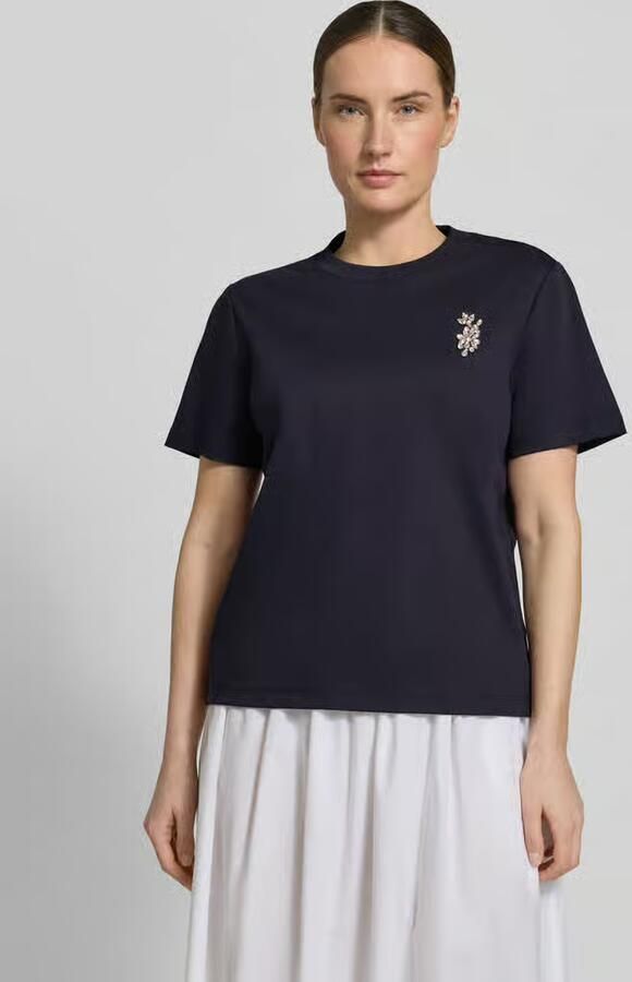 Comma T-shirt met siersteentjes - Foto 4