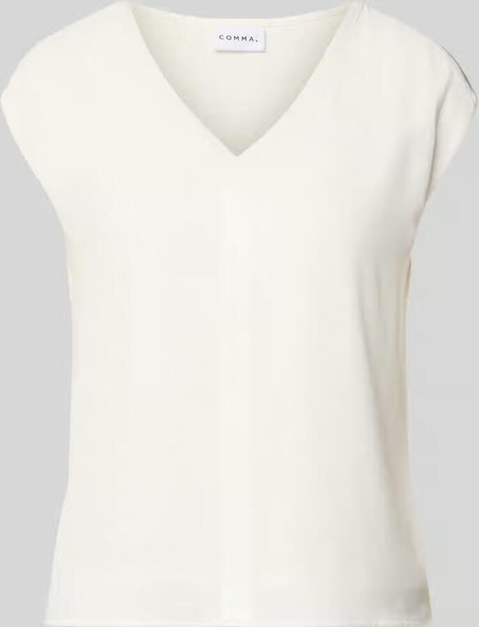 Comma T-shirt met V-hals