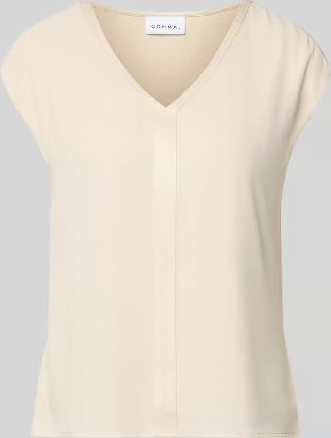 Comma T-shirt met V-hals