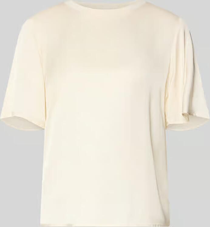 Comma T-shirt van viscosemix met ronde halsuitsnijding - Foto 2