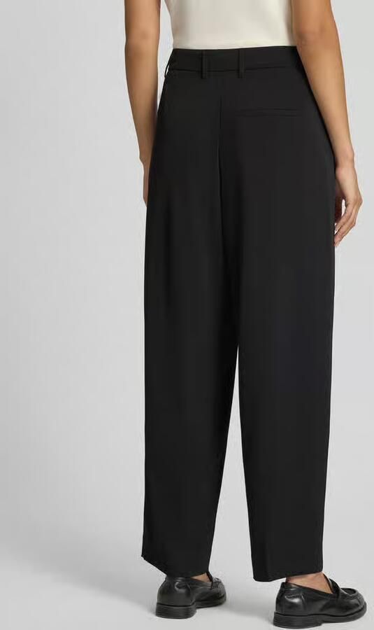 Comma tapered fit broek met bandplooien - Foto 2