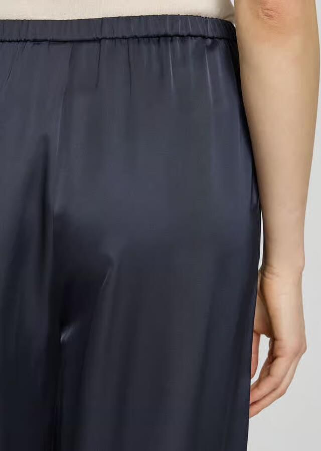 Comma wide fit broek met elastische band