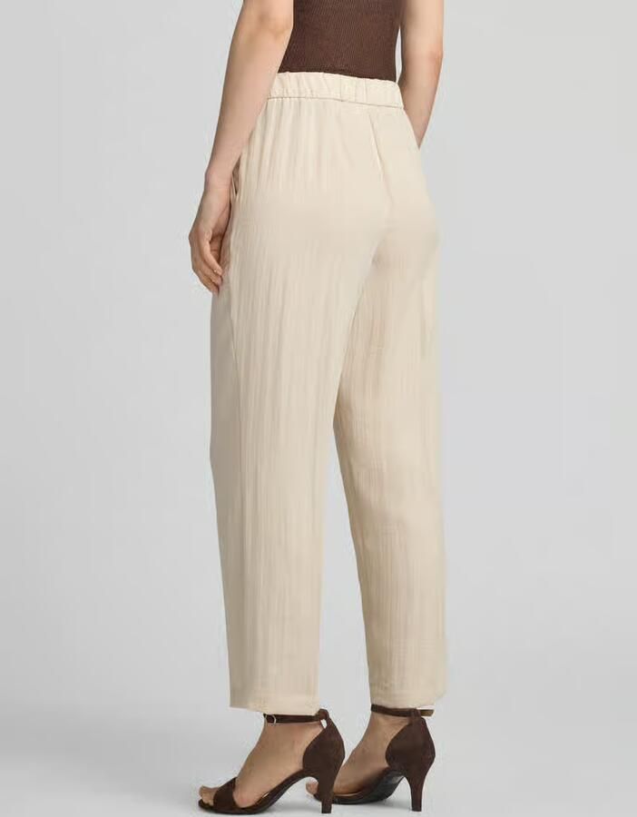 Comma wide fit broek van viscosemix met persplooien - Foto 2