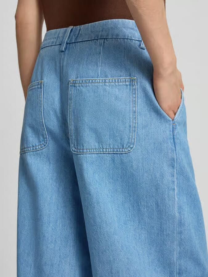 Comma wide fit jeans met lyocell