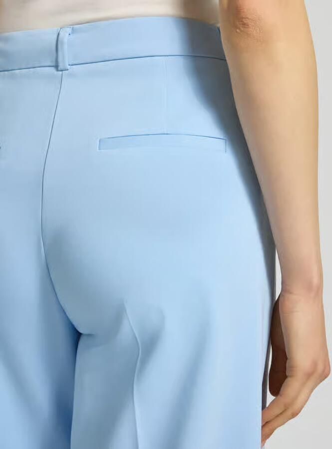 Comma straight regular waist pantalon lichtblauw - Foto 4