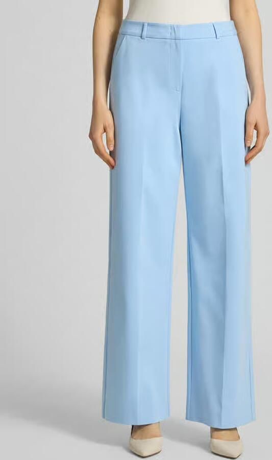 Comma straight regular waist pantalon lichtblauw - Foto 6